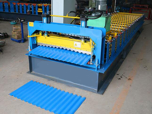 914mm corrugated sheet forming machine